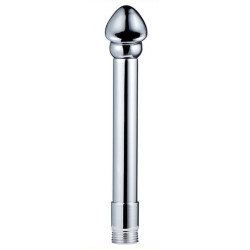CleanHole Embout de lavement anal Chromium 14 x 3cm